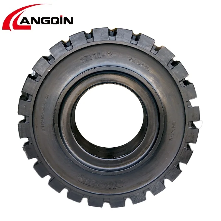 LANGQIN brand 27x10-12 Factory Supply Industrial Trailer Solid Tire Professional Quality