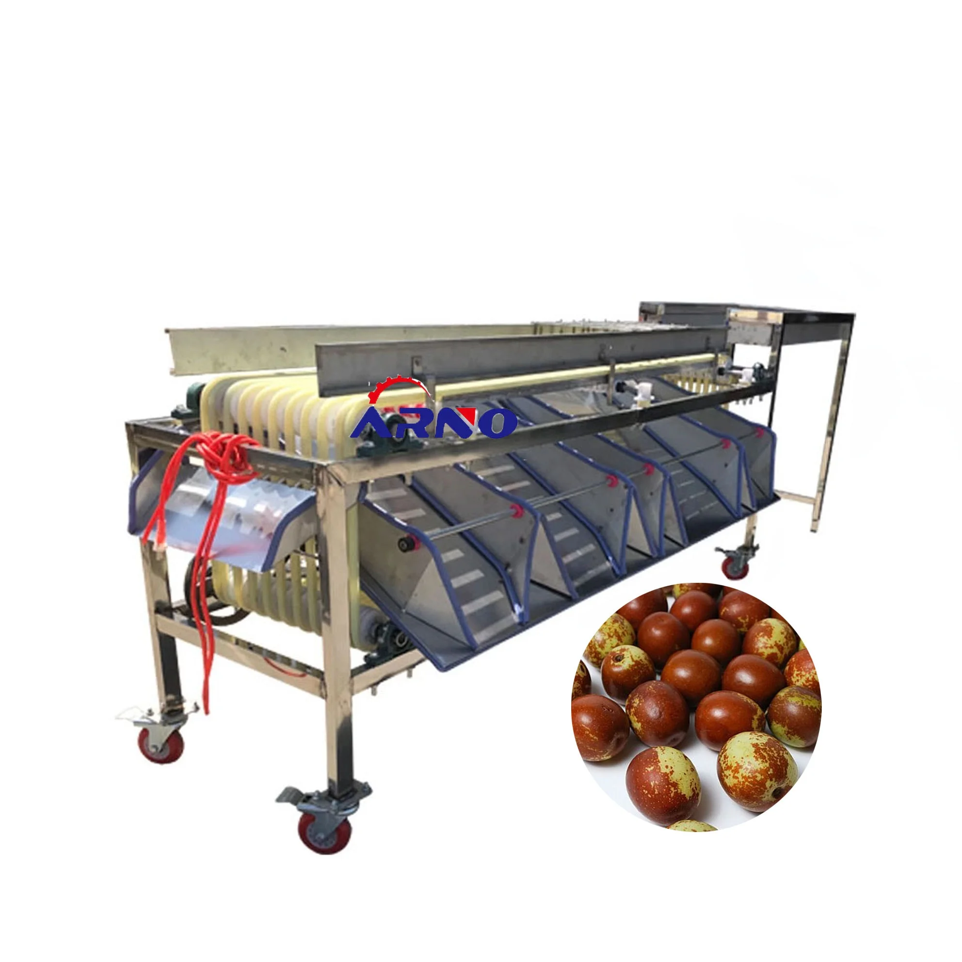 palm date washing line UAE date palm cleaning equipment jujube processing sorting machine /high speed potato grading machine