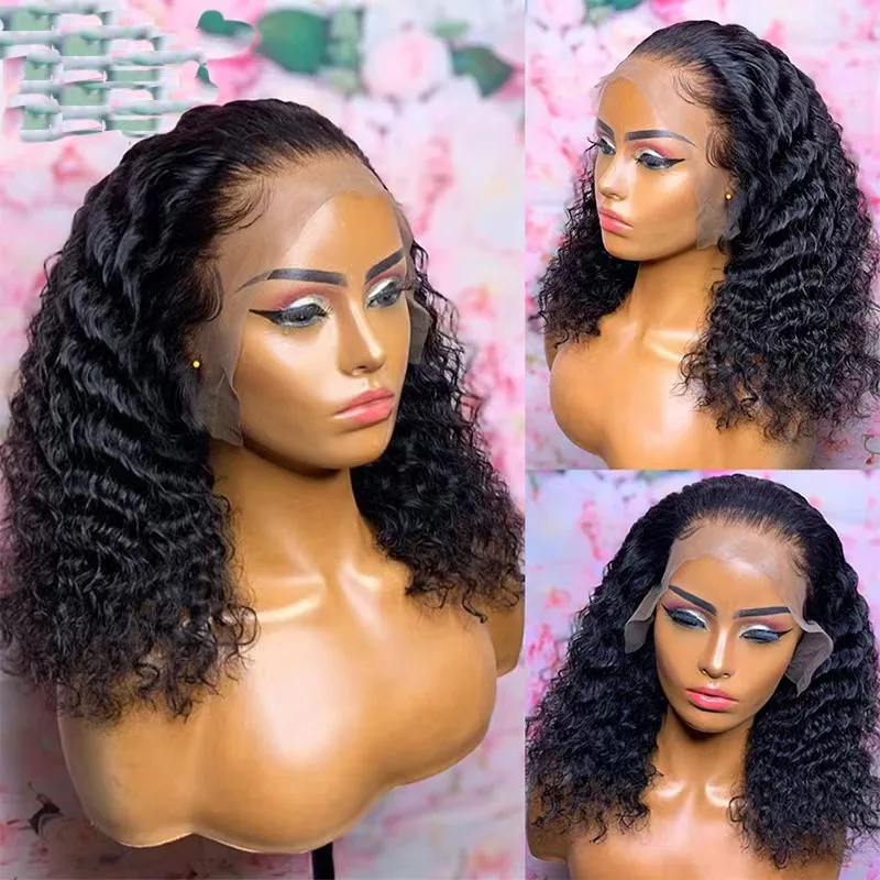 180% 13x6 Deep Wave Lace Front Wig 30in Raw Indian Loose Deep Wave Wig 40 Inch Curly Deep Wave Hd Lace Frontal Human Hair Wig