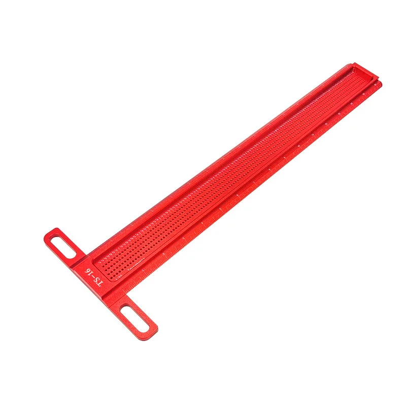 16inch Woodworking Scribe T-type Ruler Lengthen Scribing Ruler Aluminum alloy Line Drawing Marking Gauge DIY Measuring Tool