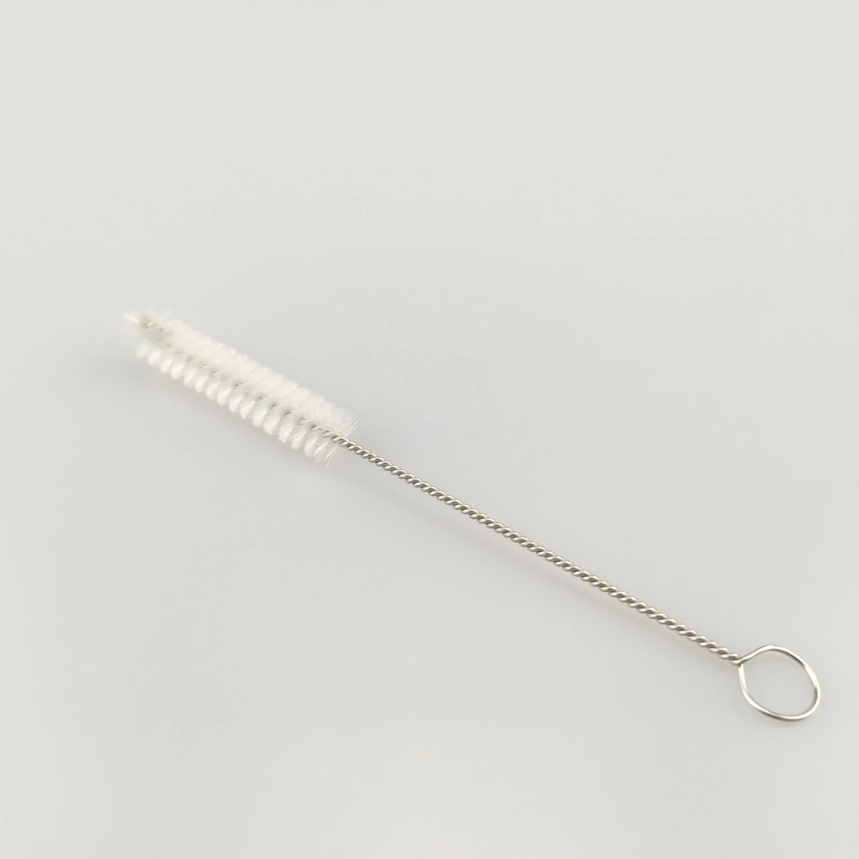 Factory supplier Stainless Steel Twist Handle black Chemistry Test Tube Bottle Washing Brush Tool