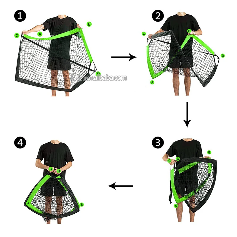 Soccer Goal Home Gym Equipment Outdoor Sports Folding Training Kids Mini Gate Net Portable Football Soccer Goal Other Sports