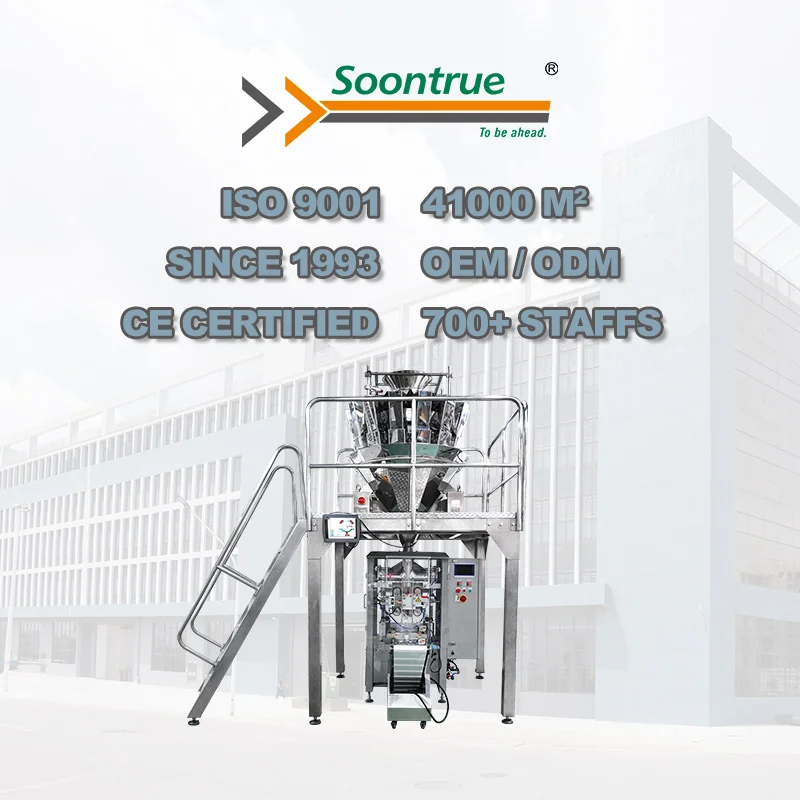 10 head multihead weigher dry beef poultry pork chicken fish jerky food vertical packaging machine