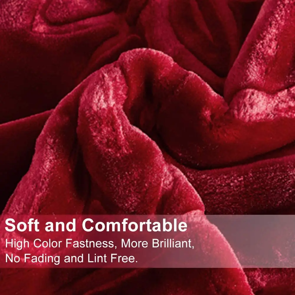 Raschel Blanket Double Thick Double Warm Coral Single Bed Blanket for Winter