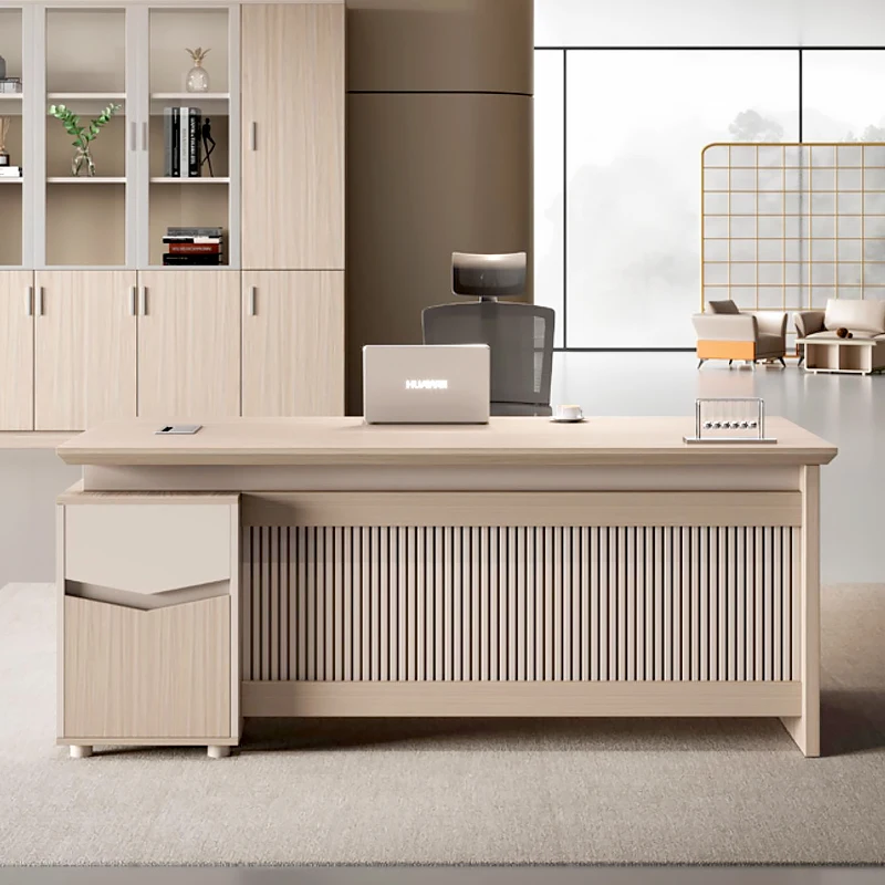 Luxury Modern Executive Office Table by Boss L-Shape Director Desk with Modular Design for Schools and Hotels