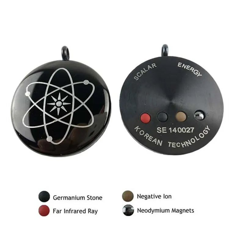 Wollet Classic Three-color Thread Quantum Satellite Gold Negative Ion Energy Pendant