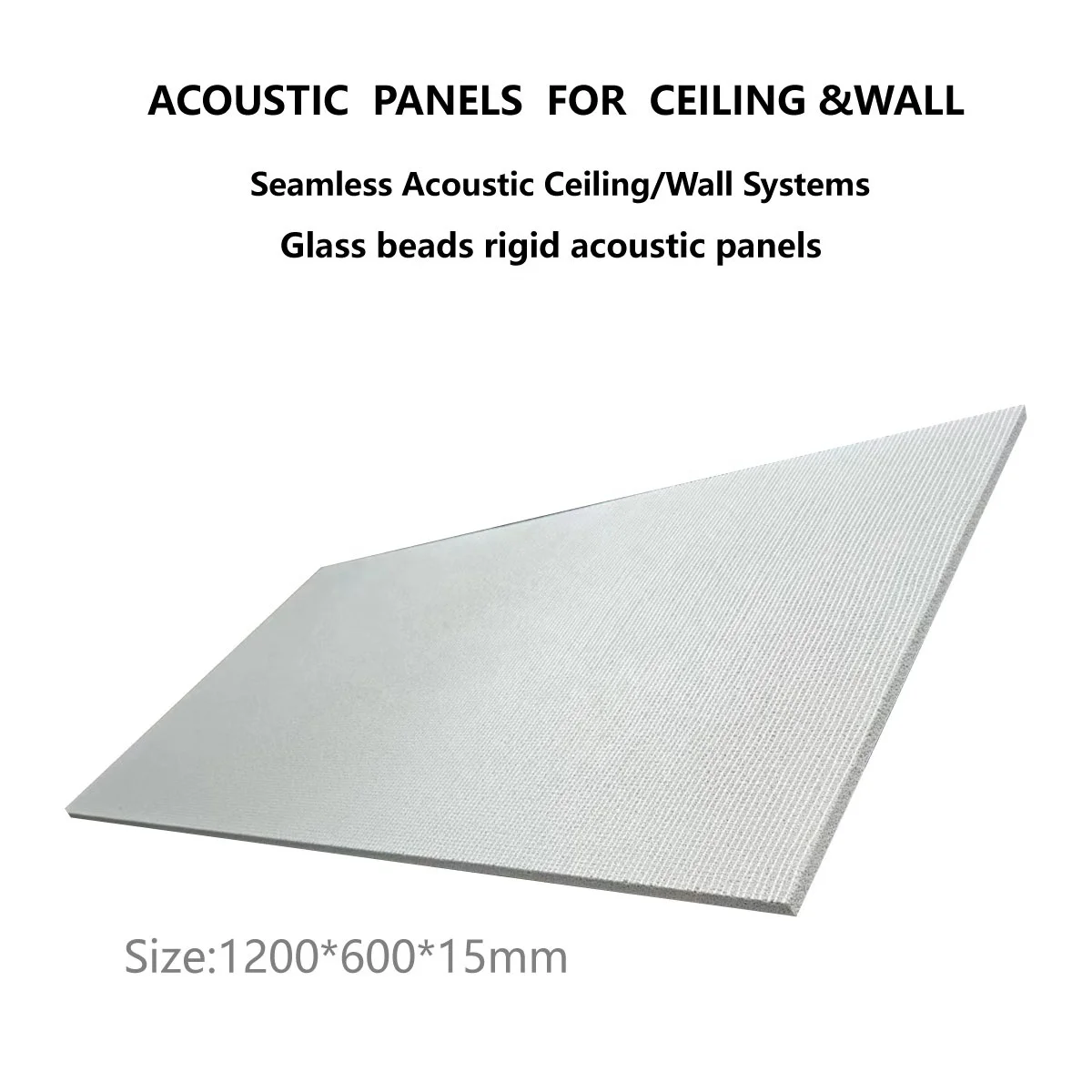 Seamless acoustic ceiling panel Minerial Wool  panels acoustic ceiling and wall panel systems