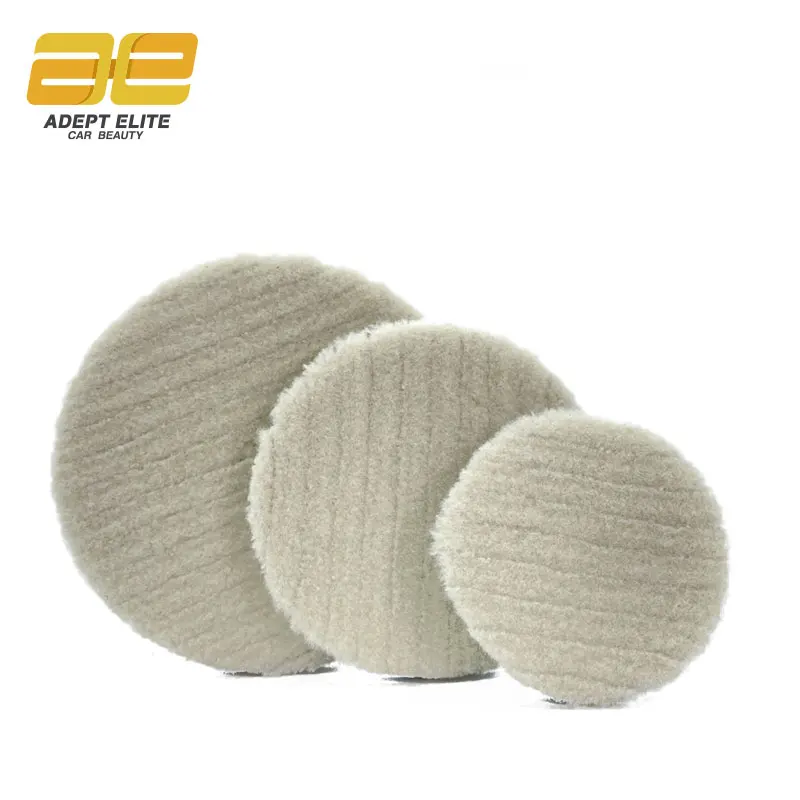 Coarse wool 3 4 5 inch durable heavy cutting remove scratch japan polishing pad buffing wool pad