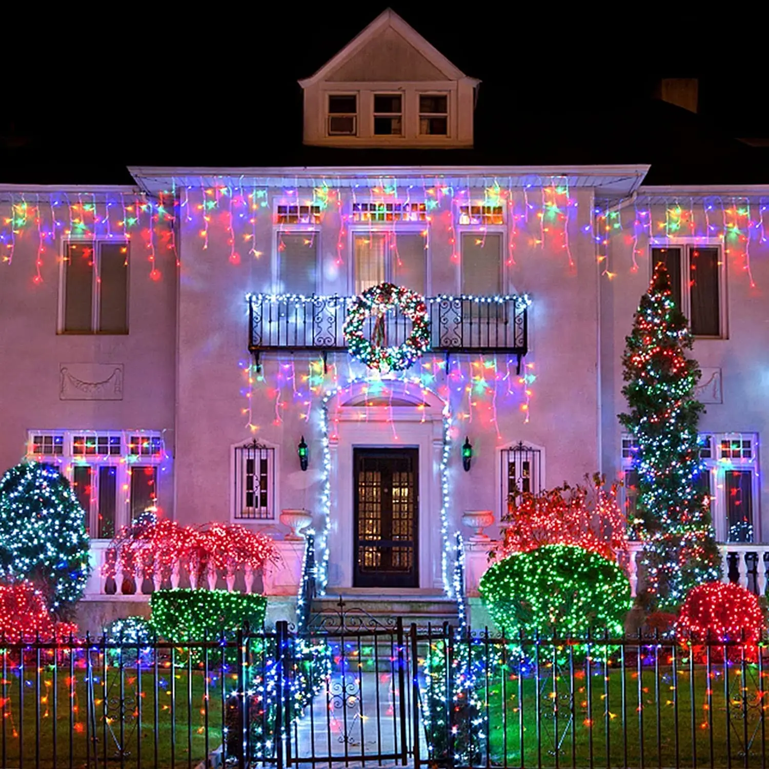 New Year Christmas Wedding Party Decorative Home LED String Lights Curtain Icicle Fairy Garland light