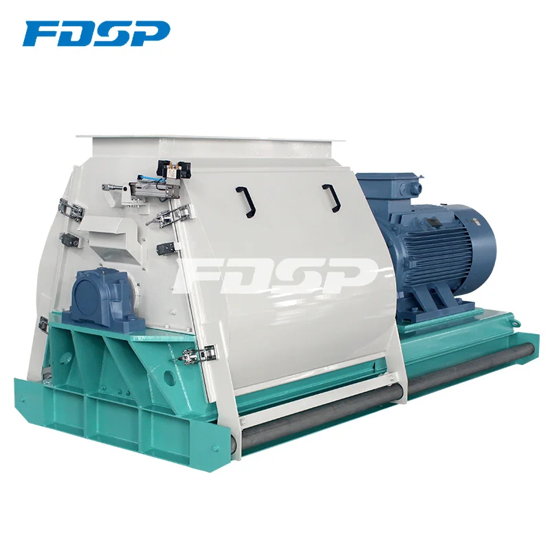 CE ISO approved long service time hammer mill for making bamboo straw wood log branch into sawdust