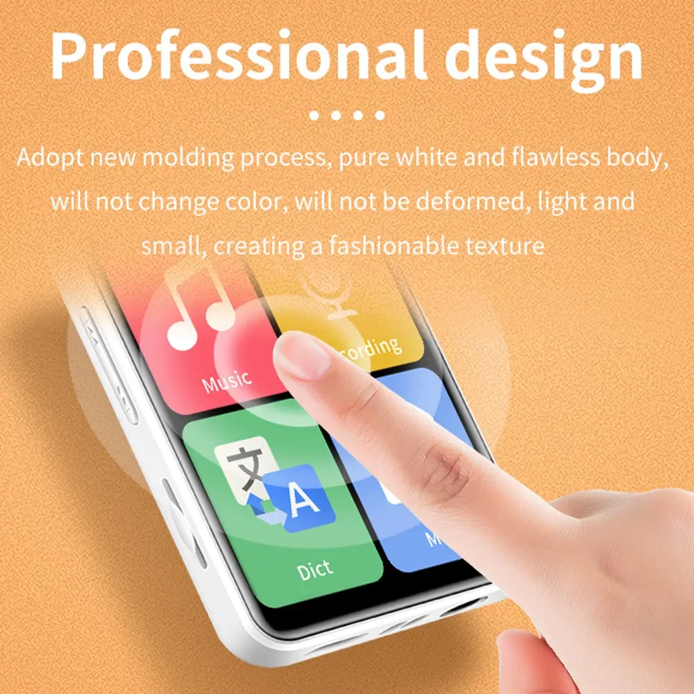 1.77 Inch Mini MP3 Players D2 Touch Screen MP4 Player Blue tooth Portable Sport Compact FM Radio Video Hifi Sound Music Player