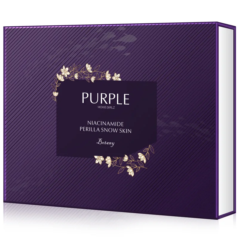 private label niacinamide purple perilla whitening facial set luxurious skin repairing whitening cream set