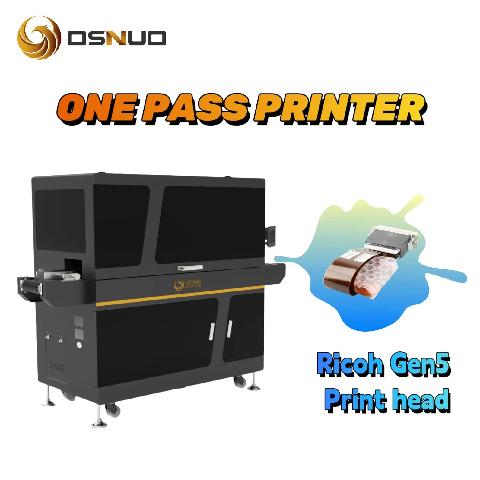 High speed single pass printer uv printing Gen5 head one pass uv printer single pass printer uv