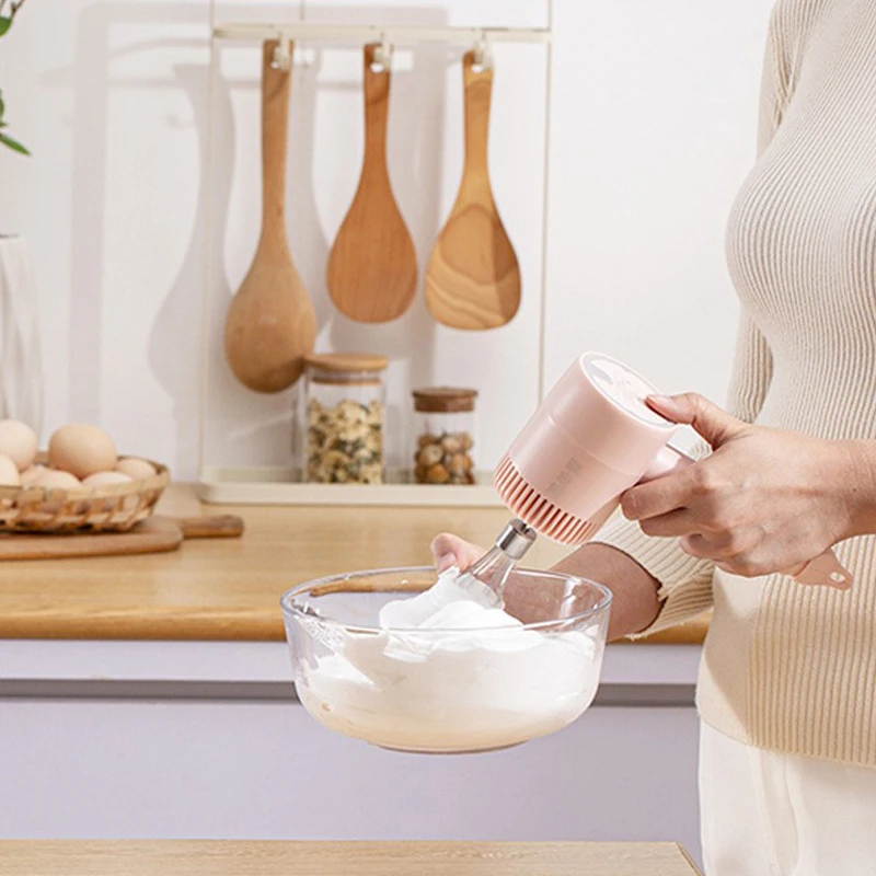 3-Speed Adjustable Cordless Garlic Chopper Electric Food Blenders Portable Egg Beater