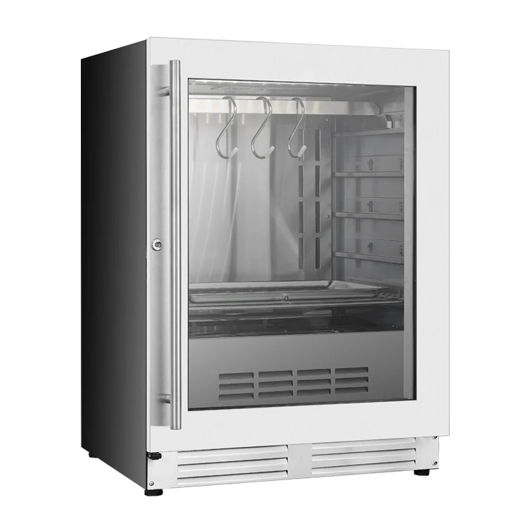 Beef Aging Machine Dry Aged Steak Fridge Compressor Meat Refrigerator Showcase Black Electric Eco-friendly CE Modern Furniture