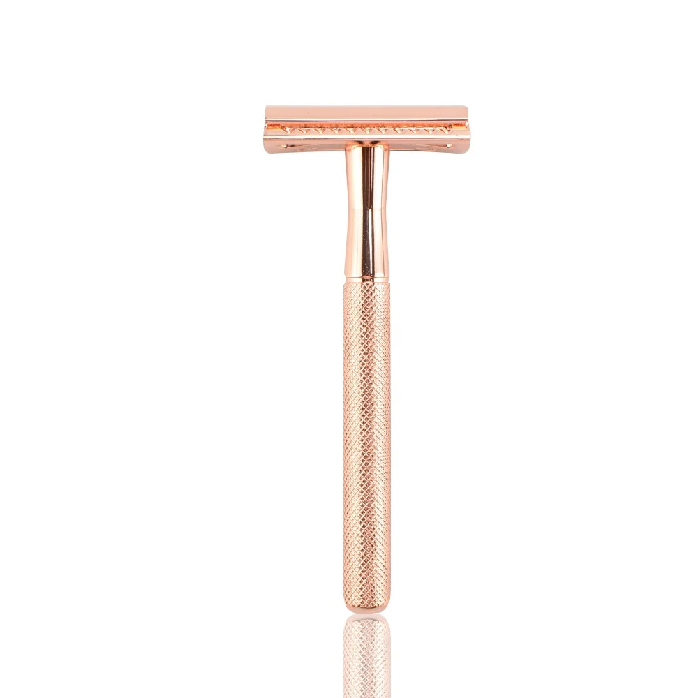 
High Quality Matte Rose Gold Double Edge Mens Shaving Safety Razor 