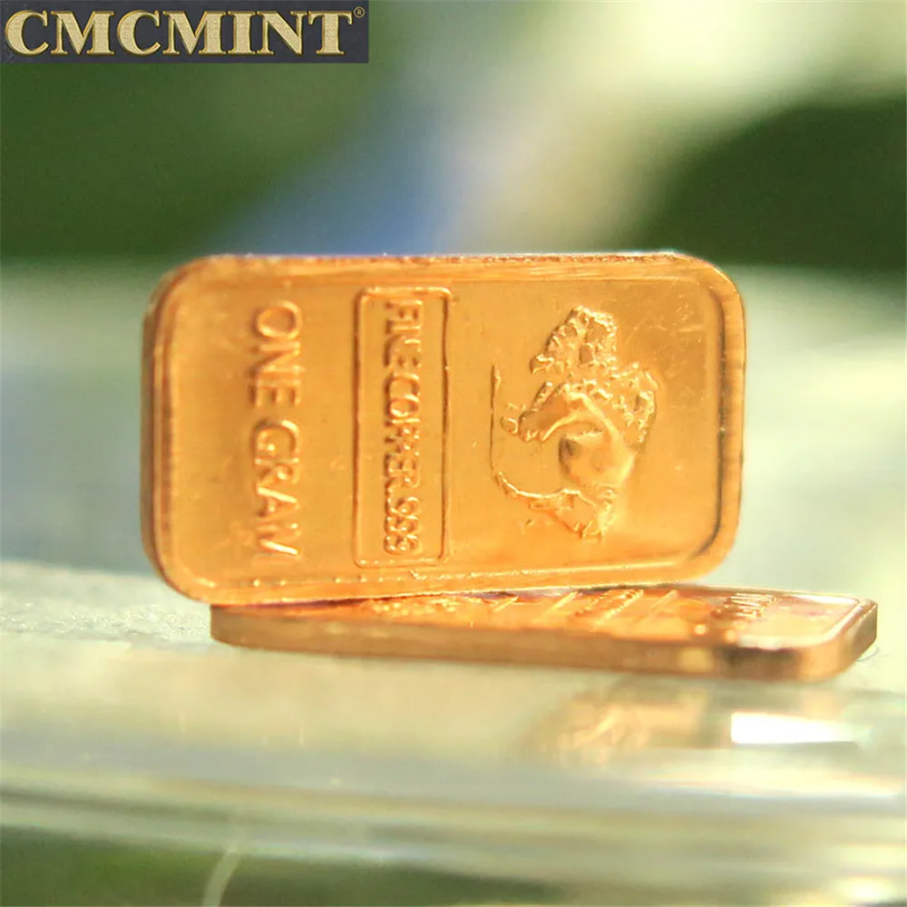 Медные слитки для продажи старые медные 1 г 999 тонкая медная балка буйвола из чистой меди A111