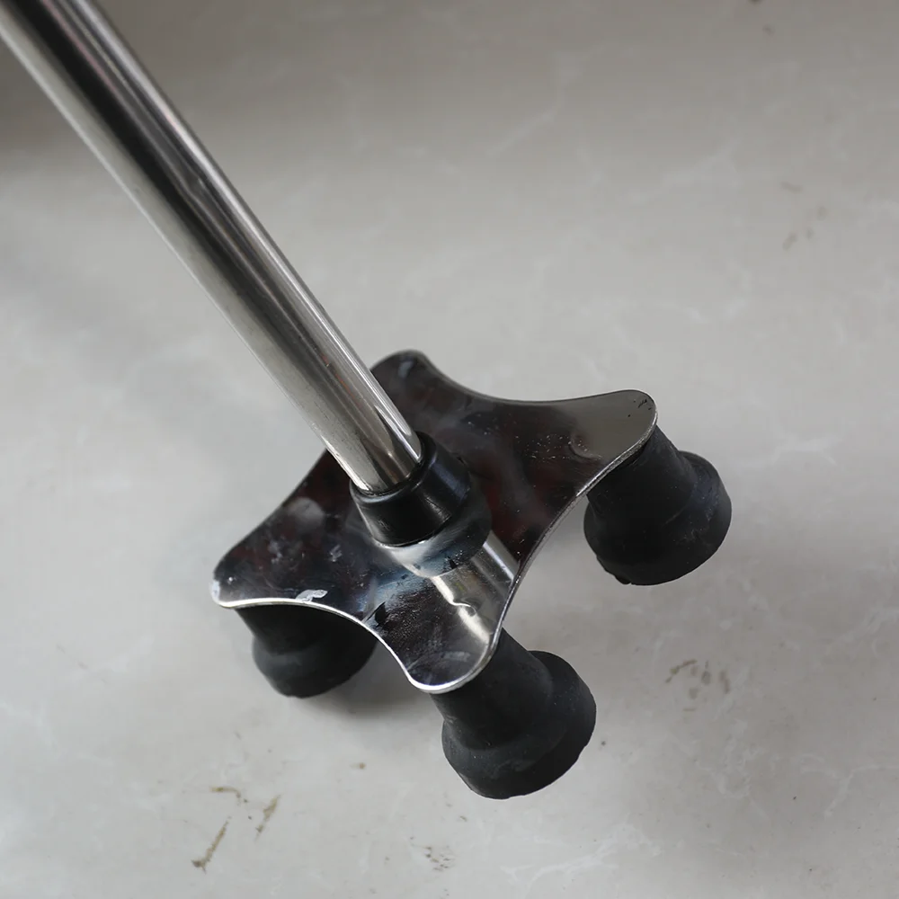 Walking Aids 4-foot Alloy Tetrapod four-legged aluminum alloy crutches for Disabled Elderly walking stick