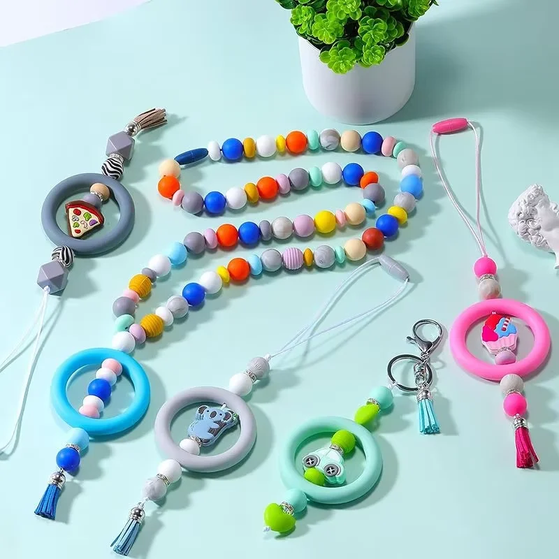 Factory Custom Wholesale 9mm 12mm 15mm 19mm Food Grade BPA Free Baby Chew Teether Silicone Beads