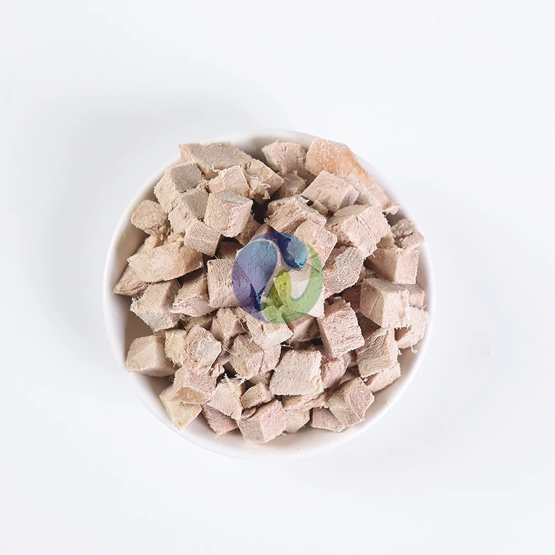 Nuode OEM Freeze-Dried Duck cubes Cat Treats Dog Treats Natural High Quality Cat Dog Bulk Freeze Dried Food Pet Treats 10KG