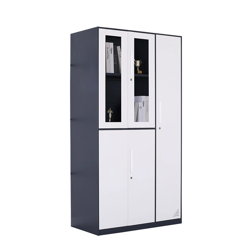 Factory Wholesale steel 5-door Filing Cabinet Office metal staff Changing Storage Cabinet  lockers wardrobe with lock