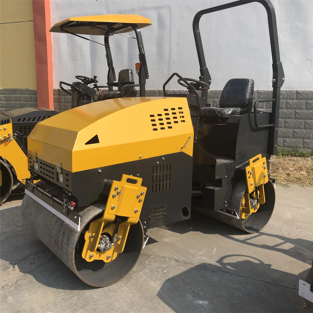 ce epa steel wheel diesel dynamic asphalt vibrating hydraulic tandem weight of 2 ton double drum wheel road roller compactor