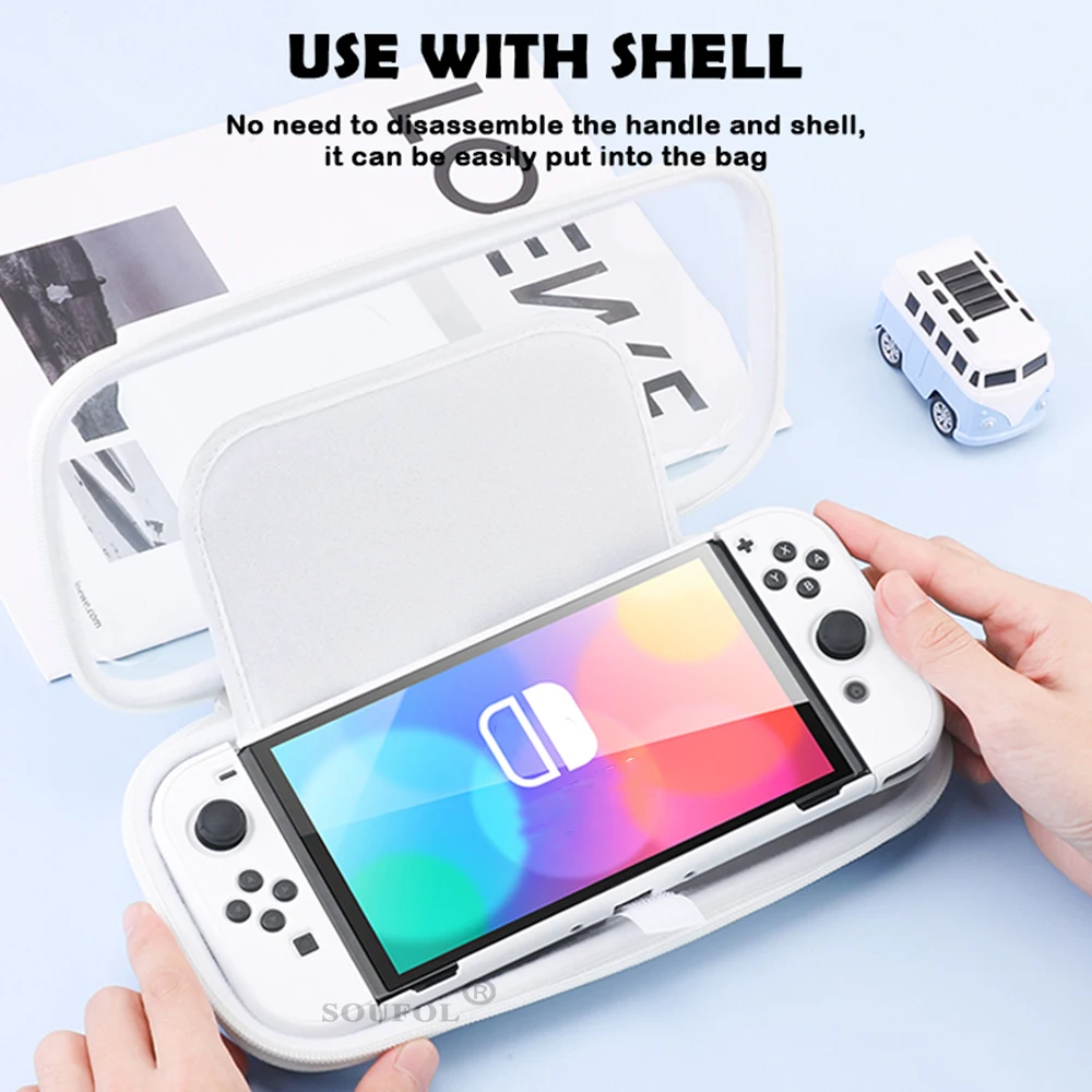 Для Nintendo Switch NS OLED сумка для хранения портативный водонепроницаемый игровой консоли Органайзер чехол информацию о емкости карты противоударный аксессуар