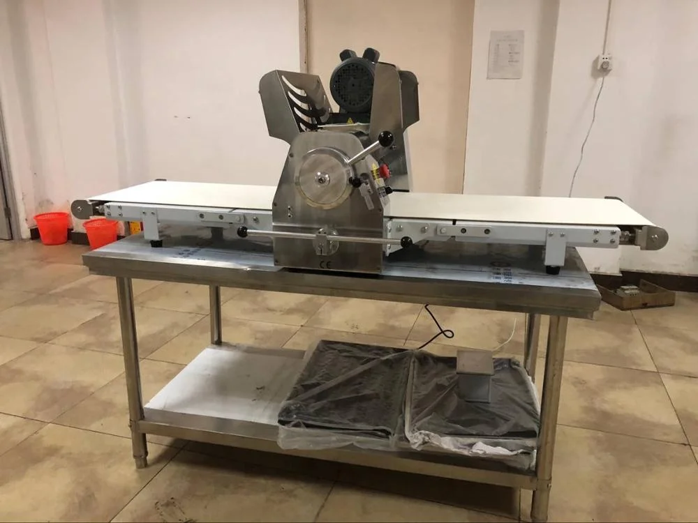 
Automatic table top bakery croissant reversible dough sheeter 