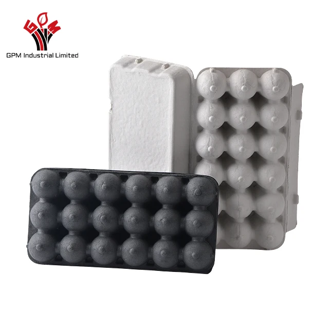Biodegradable customize color paper pulp18 holes quail eggs packing box