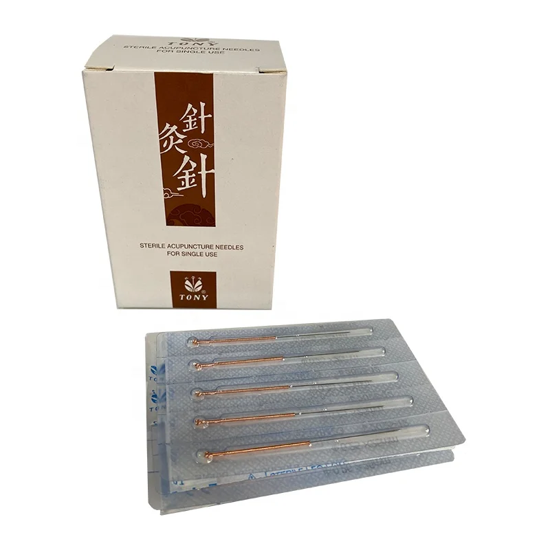 Tony Brand Disposable Sterile Copper Handle Blister Bag Dry Needling Acupuncture Needles