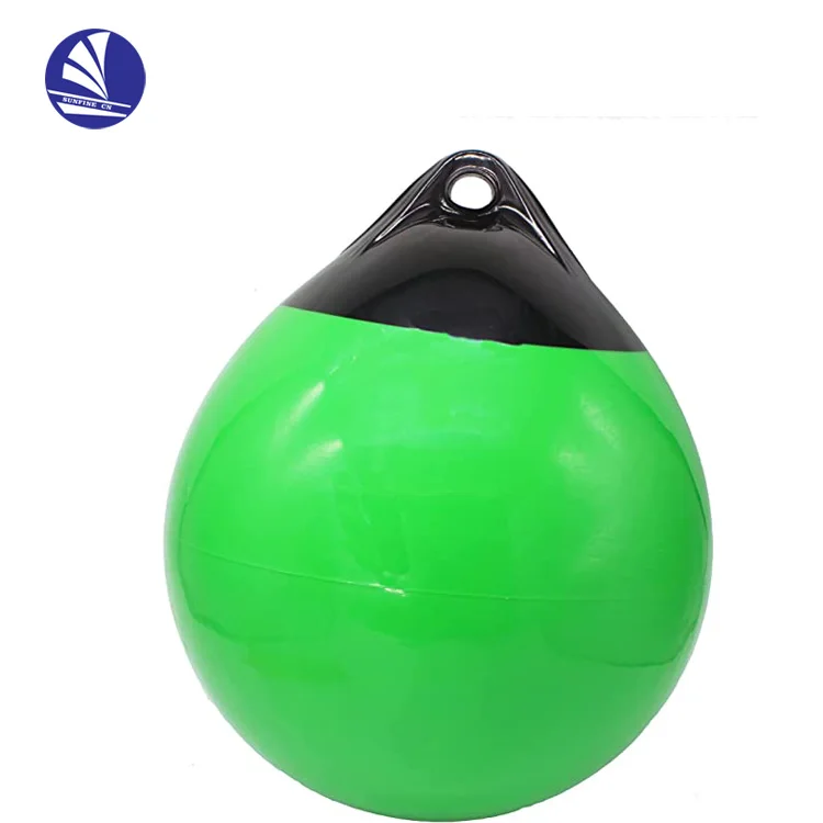Marine Boat Buoy Inflatable Fender Ball Round Anchor Buoy, Dock Bumper Ball Inflatable Vinyl Shield Protection Mooring  Buoys