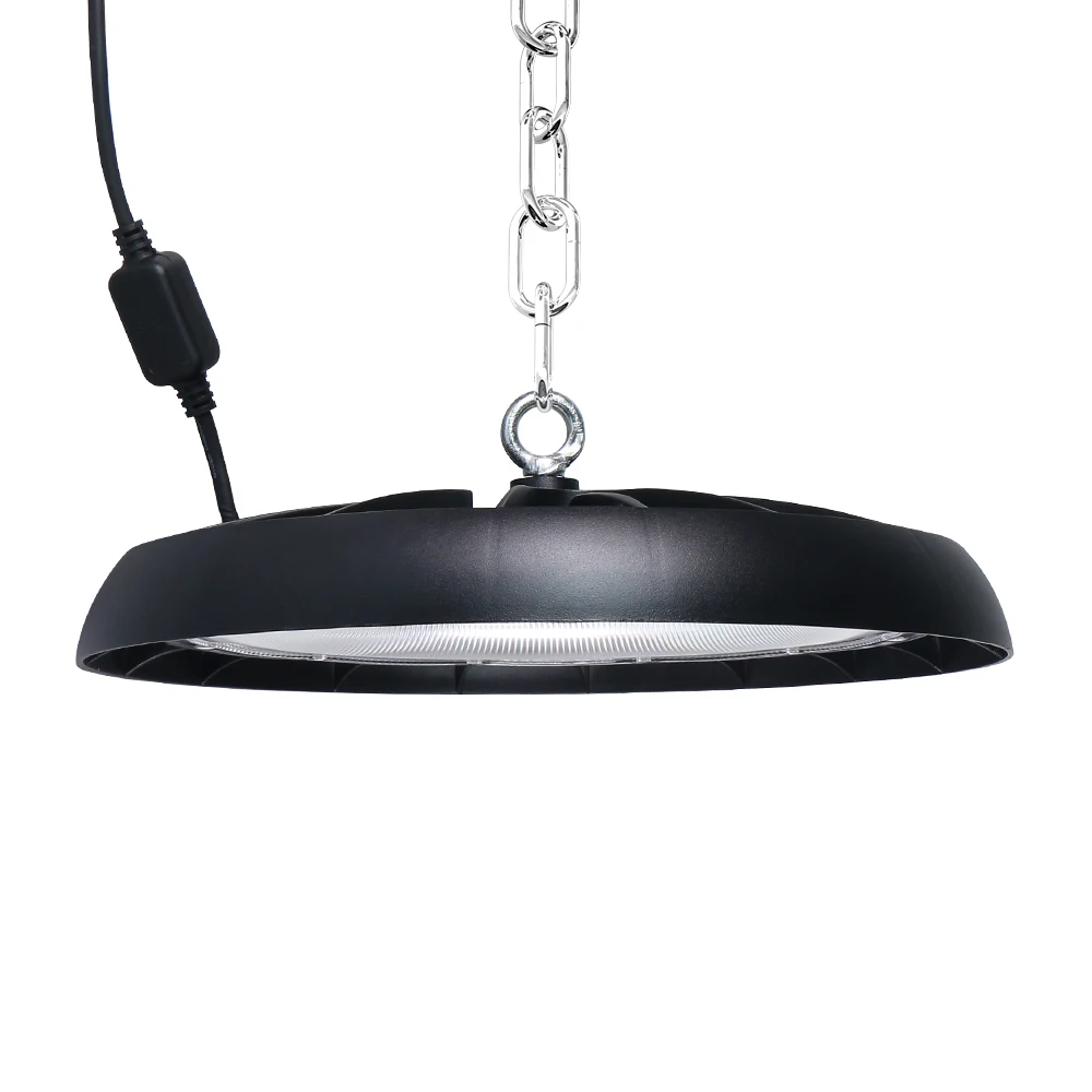 KCD Newest IP65 Die Casting Aluminum Housing SMD Linear UFO 100W 150W 200W Warehouse Highbay Lamp Industrial LED High Bay Light