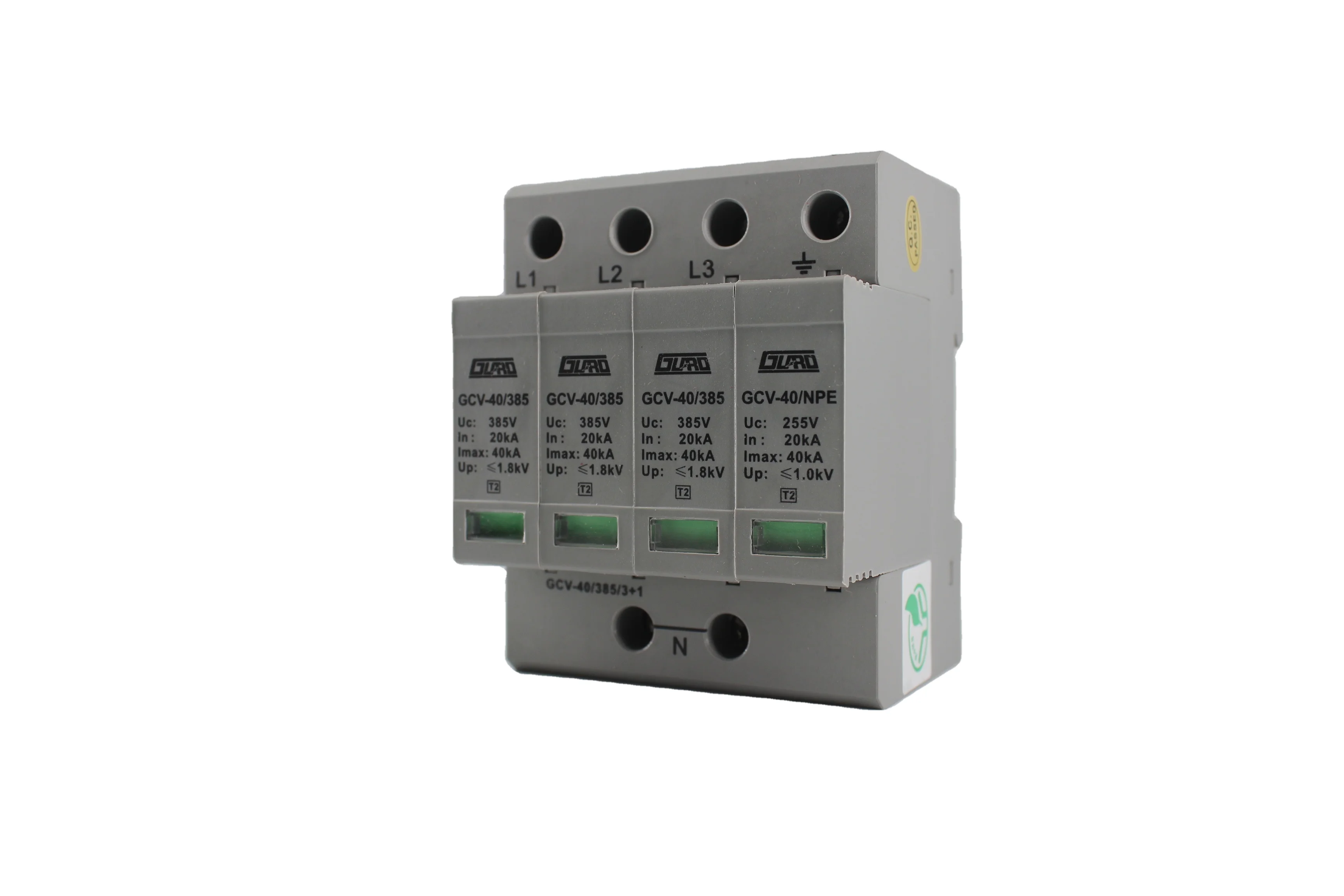 Guard Factory Manufacture Hot Sale 20kA-40kA 385V Low voltage DC SPD SPD arrester Surge Protection Device