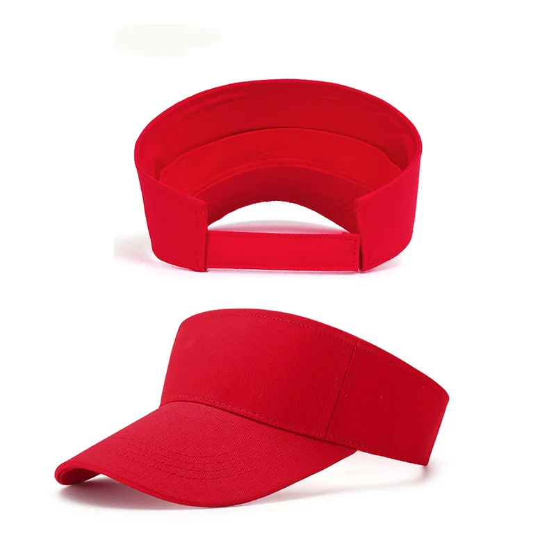 Sun Visor Hat Plain Summer Custom Sun Visor Hats Women Large Brim UV Protection Empty Top Hats Caps
