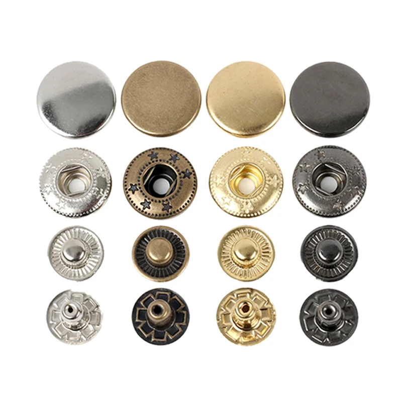 spring button black snap button metal snap buttons