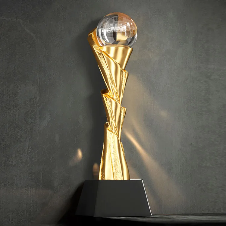 First Place custom resin trophies and awards hot selling crystal plastic trophy cup award trofeos design logo for your business