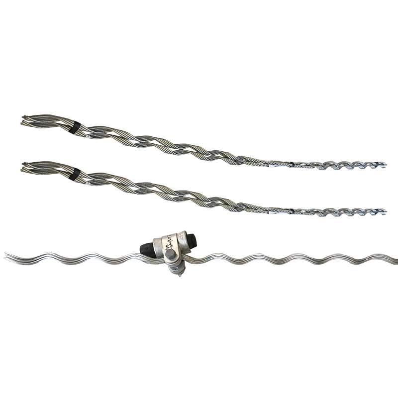 Cable fitting hot dip galvanized preformed suspension clamp for adss cable