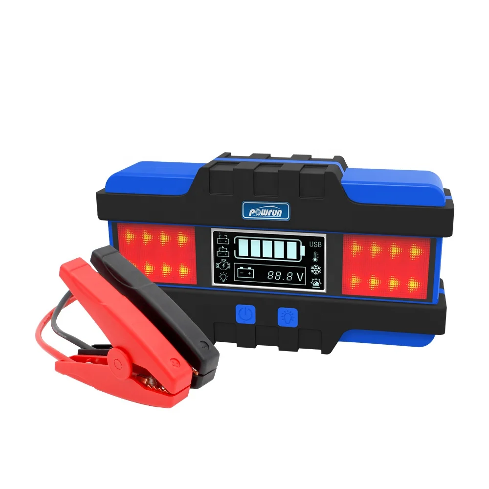 POWRUN Top Quality Portable 12V Booster Starting Device 20000mah Car Battery Jump Starters Power