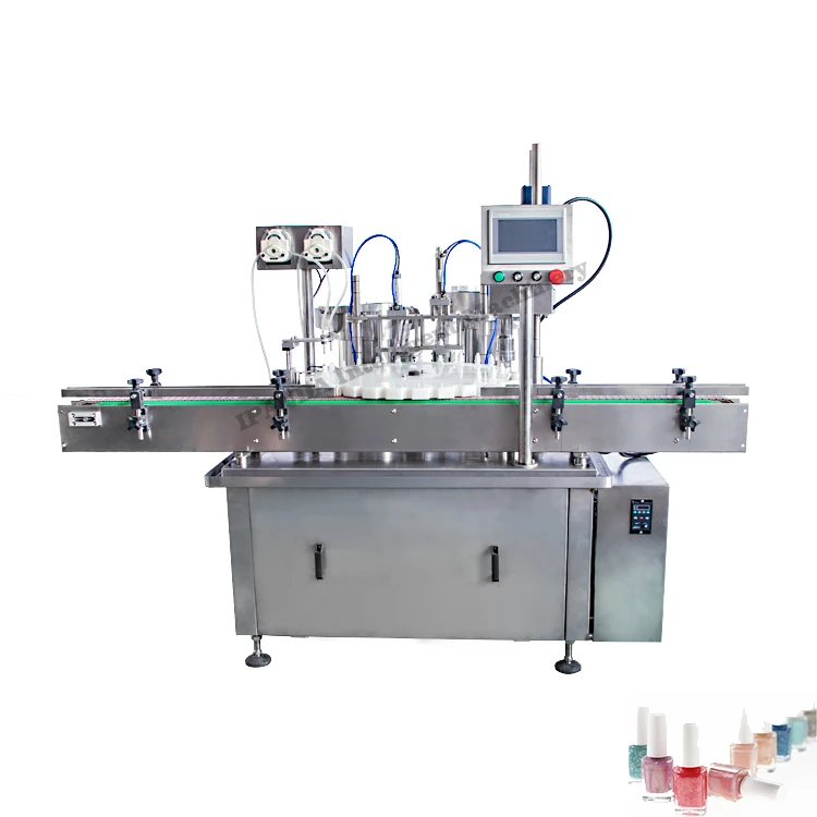 Manufacturer nail polish filling auto machine nail gel polish brush bottle filling machine