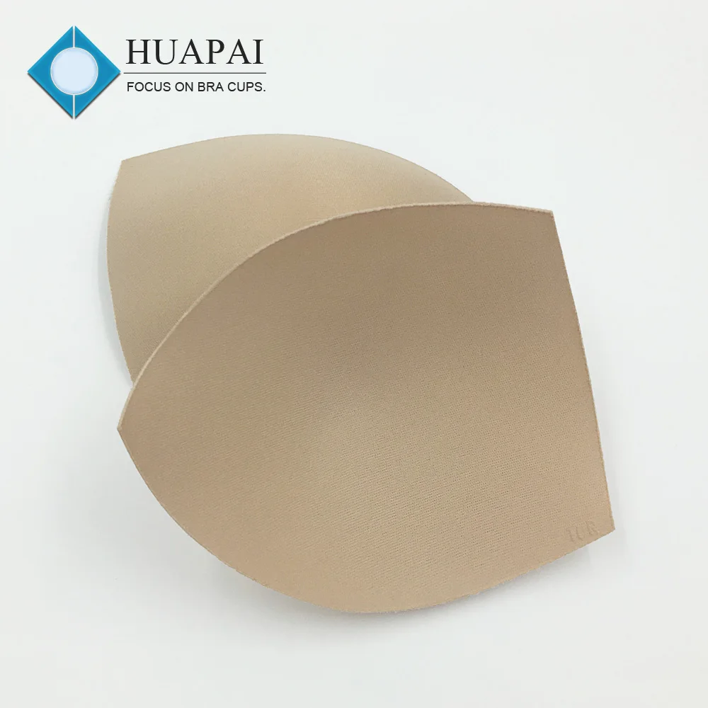 Huapai wholesale Underwear Accessories Sponge with Polyester customizable fabric sports bra cup for yoga