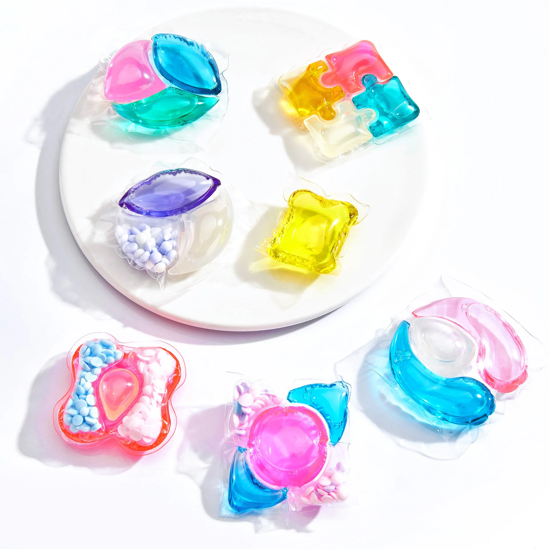 PVA film liquid laundry detergent pods 5 in 1 eco friendly 20/25g laundry capsule pods