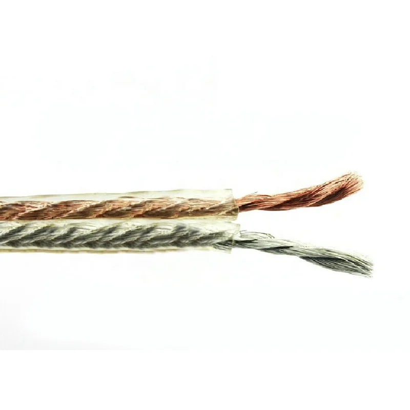 
WinAqum Speaker Bare Wire Audio Cable KTV Stage Oxygen-free Copper Core Conductor Line OFC Mic Gold & Silver Cable WB100 