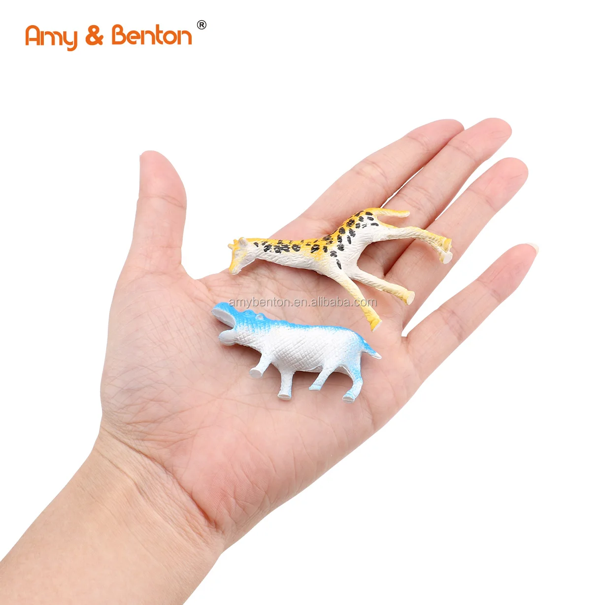 12PCS Zoo toy set realistic plastic mini animal toy for kids gift