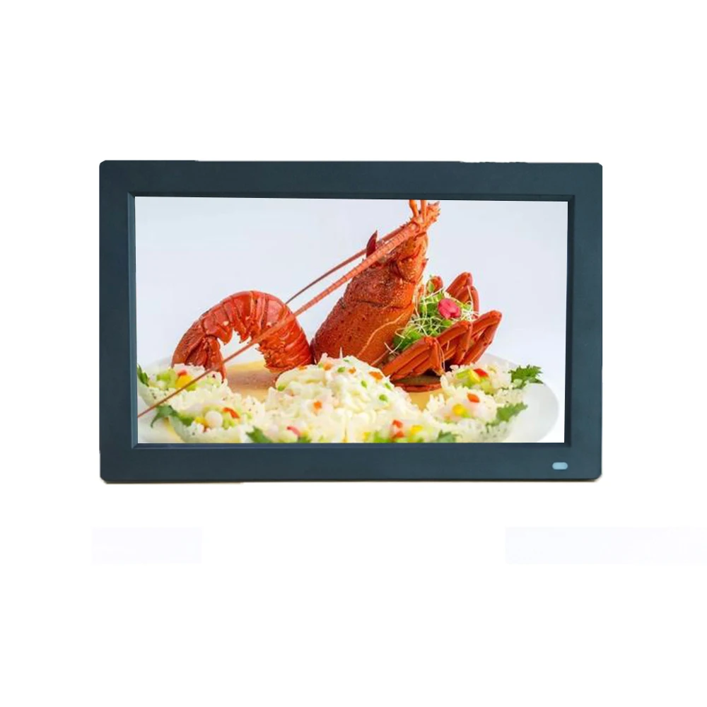 Free download app apk play video picture for commercial advertising 13.3 inch HD WIFI IPS digital photo frame