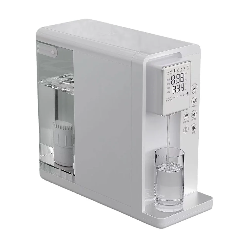 7L Desktop Hydrogen Water Generator RO Pure Water Machine 4-Stage Filtered Heated Water Dispenser 6000PPB