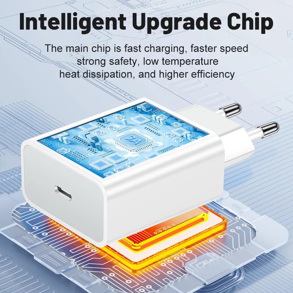 PD 20W EU US  USB C Charger Quick Charge Type C Fast Charging Portable Phone Charger for IOS Power adapter