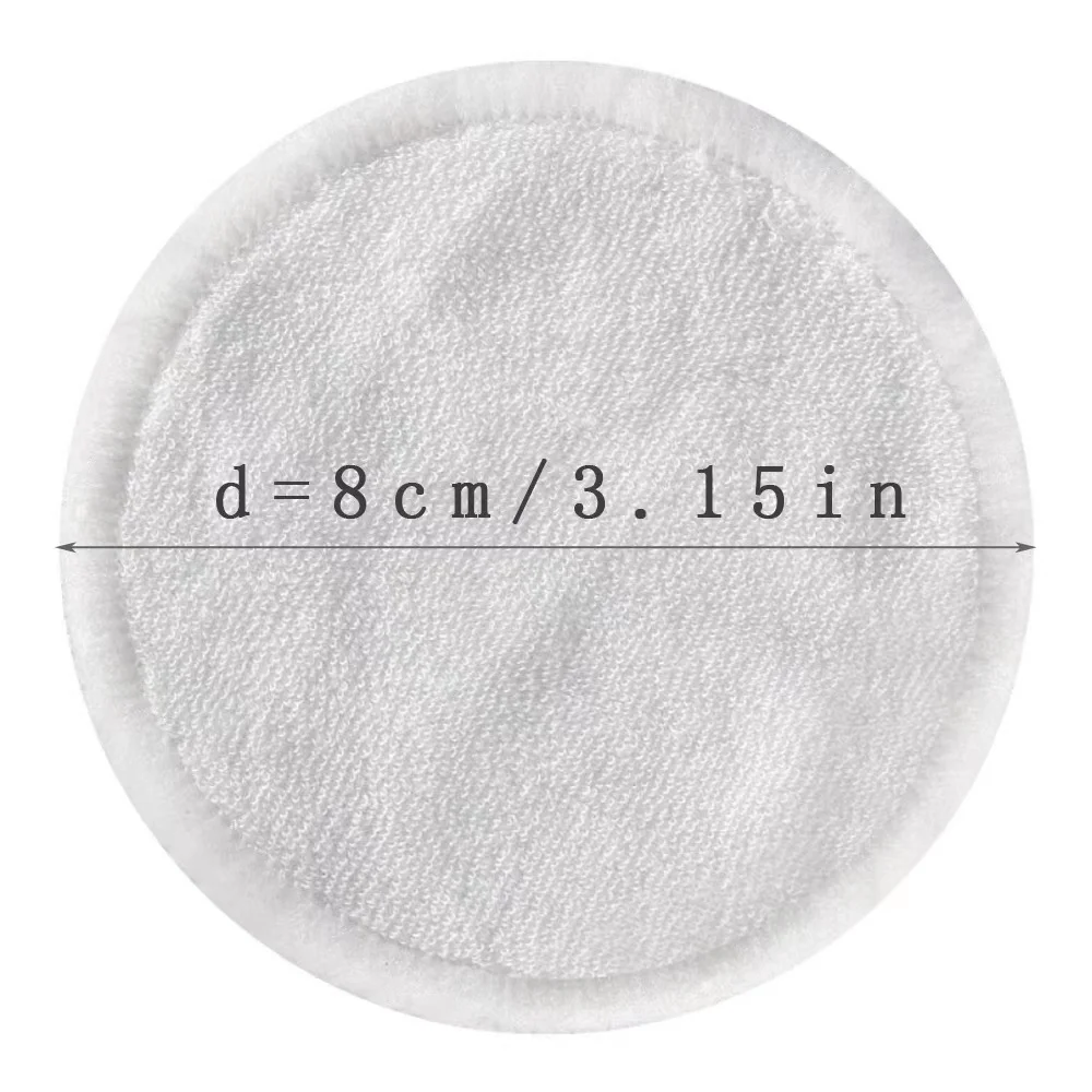 Super Soft Customized Bamboo Cotton Washable Facial Pads Facial Reusable Makeup Remover Pads