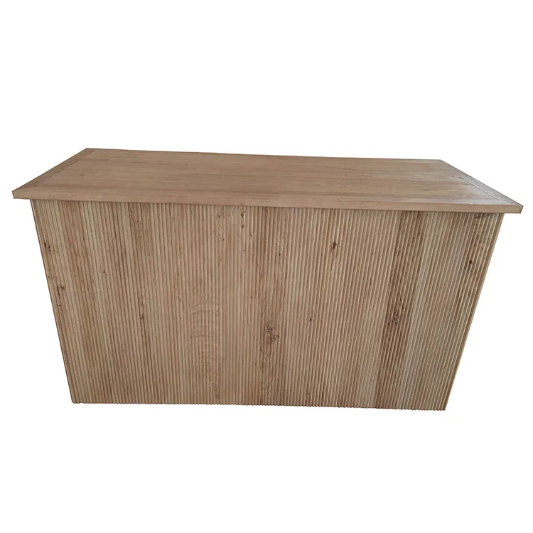 Classical chinese style bar table modern dining table furniture new elm original color kitchen rental wedding event bar table