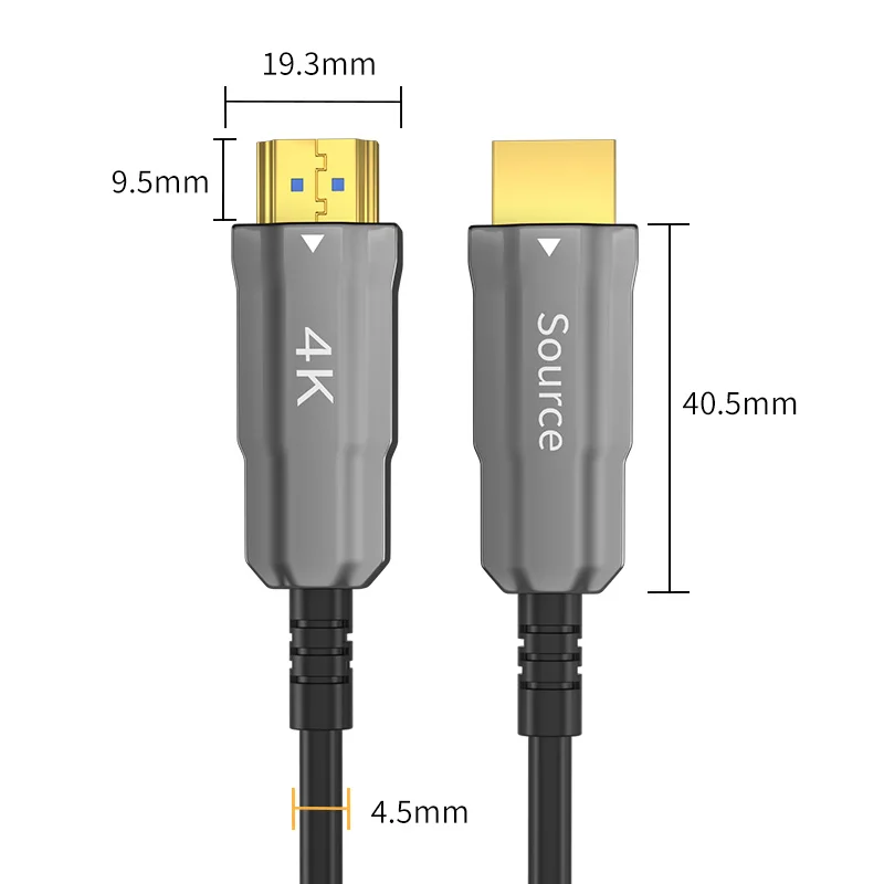 Factory Good Price Premium Plastic 8k Hdmi 2.1 Cable 2m 6.6ft High Speed Braided Hdmi Cable Cord 4k