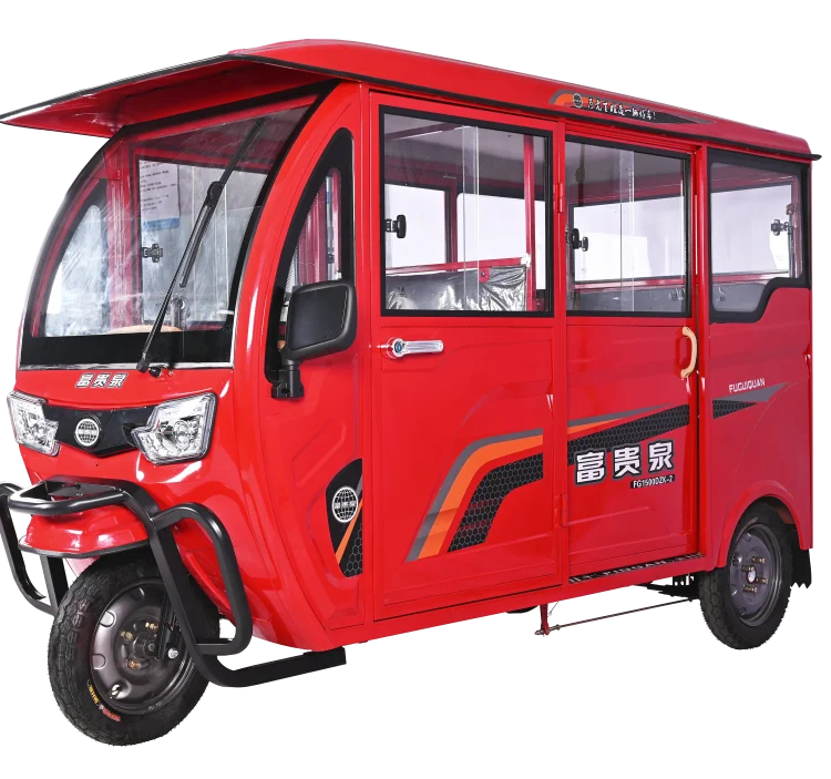 Full Cover Enclosed Adult with Cheap Price Tuktuk Taxi Big Power Passenger tricycle 3 Wheel Electric Tricycle for Wholesale
